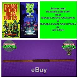 Teenage Mutant Ninja Turtles production used screen used (Donatello) bo staff