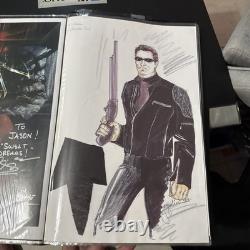 Terminator 3 Original Costume Concept Art Jacqueline Wazir'02 T-850 Arnold
