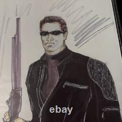 Terminator 3 Original Costume Concept Art Jacqueline Wazir'02 T-850 Arnold
