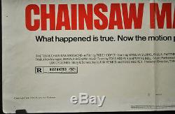 Texas Chainsaw Massacre 1974 Original 27x41 Movie Poster Bryanston Pictures