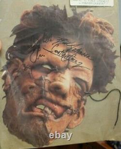 Texas Chainsaw Massacre 2 Video Store VHS Promo Leatherface Mask JSA Autographed