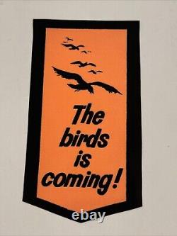 The Birds Horror Original Coming Attractions Usher Badge MINT Alfred Hitchcock