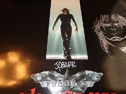 The Crow Rare Signed Original 1-Sheet Movie Poster James O'Barr Sketch Photo COA