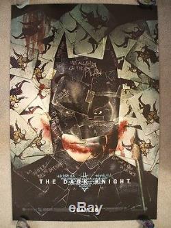 The Dark Knight 2008 Original Movie Poster Wilding 1sh Joker Cards Heath Ledger