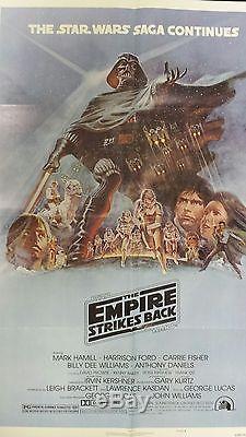 The Empire Strikes Back (1980) Original One-sheet Style B Movie Poster Folded