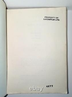 The Empire Strikes Back Shooting Script Fourth Draft Lucasfilm LTD