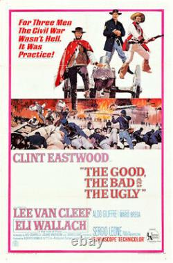 The Good, The Bad And Ugly Vintage Movie Poster Clint Eastwood
