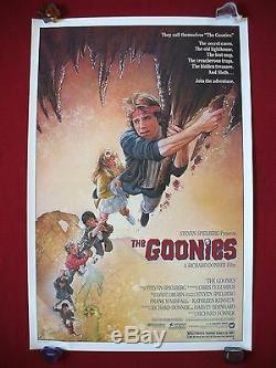 The Goonies 1985 Original Movie Poster 1sh Sloth Chunk Classic Halloween Nm-m