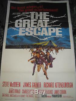 The Great Escape / Original U. S. One-sheet Movie Poster (steve Mcqueen)