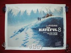 The Hateful 8 Eight 2015 Original British Quad Movie Poster D/s Tarantino Rare