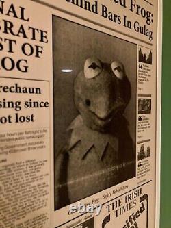 The Muppets Most Wanted Custom Framed Newspaper Movie Prop rare stunning