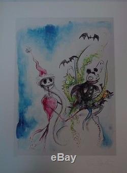 The Nightmare Before Christmas GICLEE SUITE Art Prints Hand Signed by TIM BURTON