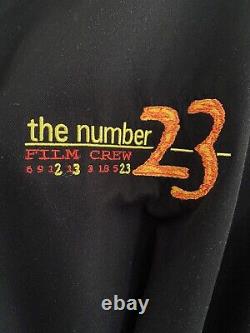 The Number 23 Jim Carrey 2007 Film Crew Embroidered Black Logo Bathrobe Rare