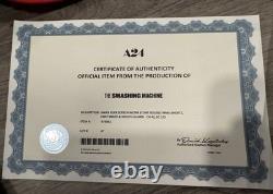 The Smashing Movie Worn MMA Bad Boy Shorts, Knee Brace, Mouth Guard, 8x10 Poster