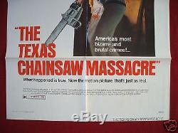 The Texas Chainsaw Massacre 1974 Original Movie Poster 1sh Bryanston Halloween