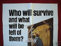 The Texas Chainsaw Massacre 1974 Original Movie Poster 1sh Halloween Bryanston