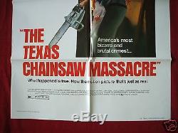 The Texas Chainsaw Massacre Original Movie Poster 1sh 1980 New Line Halloween