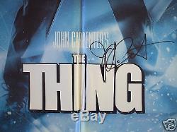 The Thing 1982 Original Movie Poster 1sh John Carpenter Autographed Halloween