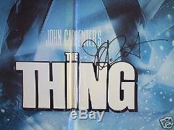 The Thing 1982 Original Movie Poster 1sh John Carpenter Autographed Halloween
