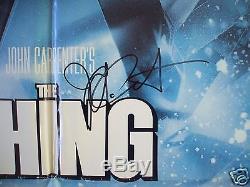 The Thing 1982 Original Movie Poster 1sh John Carpenter Autographed Halloween