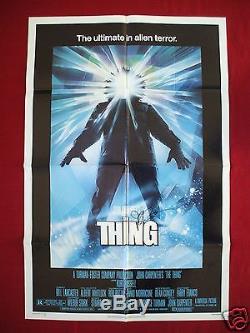 The Thing 1982 Original Movie Poster 1sh John Carpenter Autographed Halloween