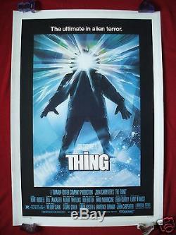 The Thing 1982 Original Movie Poster Never Folded Linen Backed Mondo Halloween