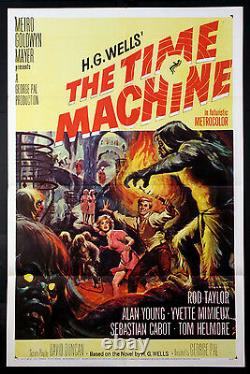 The Time Machine Rod Taylor H. G. Wells Sci-fi 1960 1-sheet