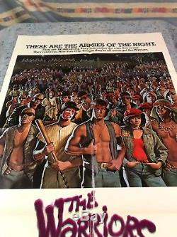 The Warriors 1979 Original 1 Sheet Folded Movie Poster 27 x 41 (VF) Jarvis Art