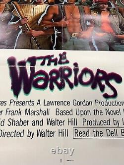 The Warriors Original Movie Poster 1979 Folded 27x41