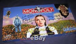 The Wizard of Oz MONOPOLY autographed 18 cast members classic board game RARE