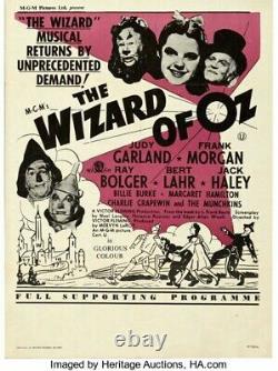 The Wizard of Oz Movie Film? Props Memorabilia Hollywood Studio Auction A1