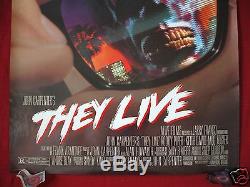 They Live 1988 Original Movie Poster John Carpenter's The Thing Halloween Ds Nm