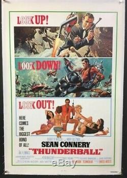 Thunderball Original Movie Poster James Bond Sean Connery Hollywood Posters