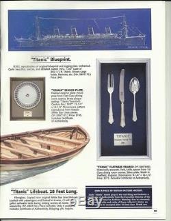 Titanic movie prop J Peterman Co Blue Print