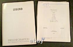 Tom Cruise Ridley Scottdir (legend) Orig, 1985 Movie Presskit Set
