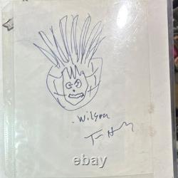Tom Hanks Signed Wilson Drawing Original Cast Away Movie Memorabilia