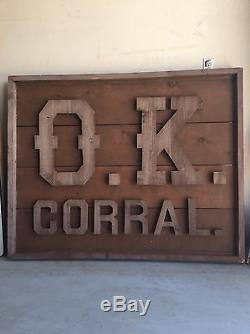 Tombstone movie OK Corral sign /memorabilia prop