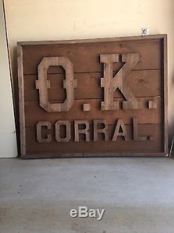 Tombstone movie OK Corral sign /memorabilia prop