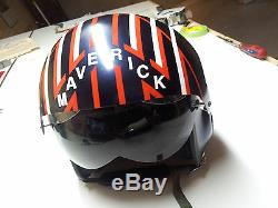 Top Gun Maverick Flight Helmet Movie Prop Fighter Pilot Naval Aviator Usn Navy