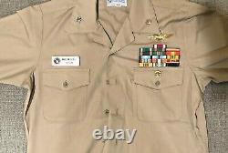 Top Gun'VIPER' screen used dress shirt costume worn by Tom Skerritt