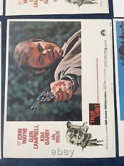 True Grit 1969 John Wayne Set Of 7 Authentic Lobby Cards 11x14 Movie Memorabilia