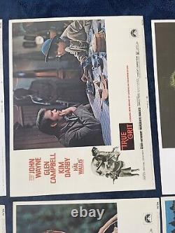 True Grit 1969 John Wayne Set Of 7 Authentic Lobby Cards 11x14 Movie Memorabilia