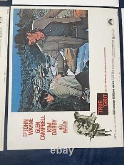 True Grit 1969 John Wayne Set Of 7 Authentic Lobby Cards 11x14 Movie Memorabilia