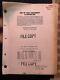 Two Weeks In Another Town 1962 Minnelli Kirk Douglas Original Continuity Script