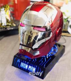 US! Autoking Iron Man MK5 1/1 Helmet Mask Wearable Voice-control Transform Mask