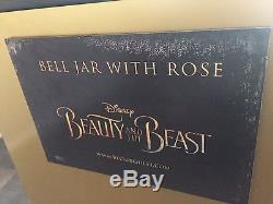 Ultra Rare Disney Beauty and the Beast Lighted Enchanted Rose Movie Display/Prop