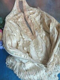 VINTAGE 1940s Folies Bergeres BURLESQUE Show GIRL Vegas Stage COSTUME sequins S