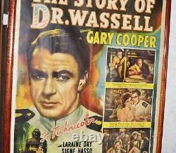 VINTAGE GARY COOPER The Story Of Dr. Wassell ORIGINAL 27X41 1944 Movie Poster