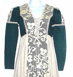 VINTAGE GUNNE SAX by JESSICA BLACK LABEL JOSEPH MAGNIN DRESS WESTERN COSTUME CO