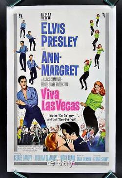 VIVA LAS VEGAS Original CineMasterpieces MOVIE POSTER ELVIS PRESLEY ANN MARGRET